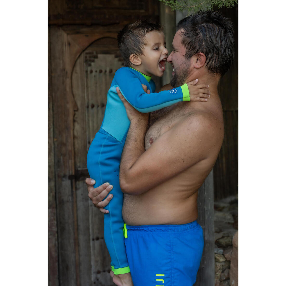 Combinaison Néoprène Natation  Jeune Enfant - TI WARM - Bleue