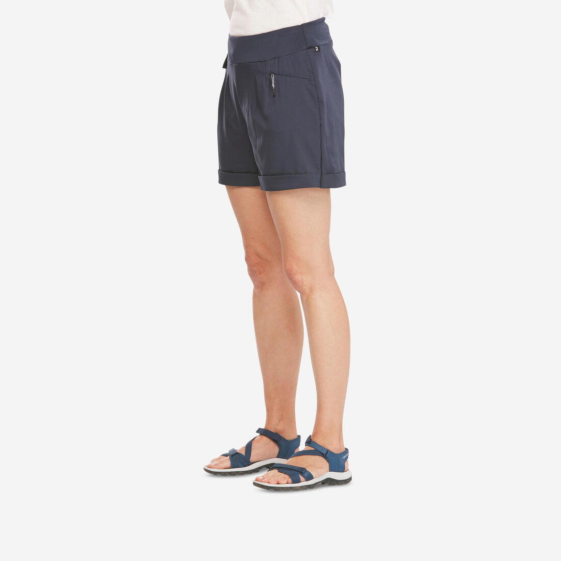 Short de randonnée - NH500 Regular - Femme – bleu fonce