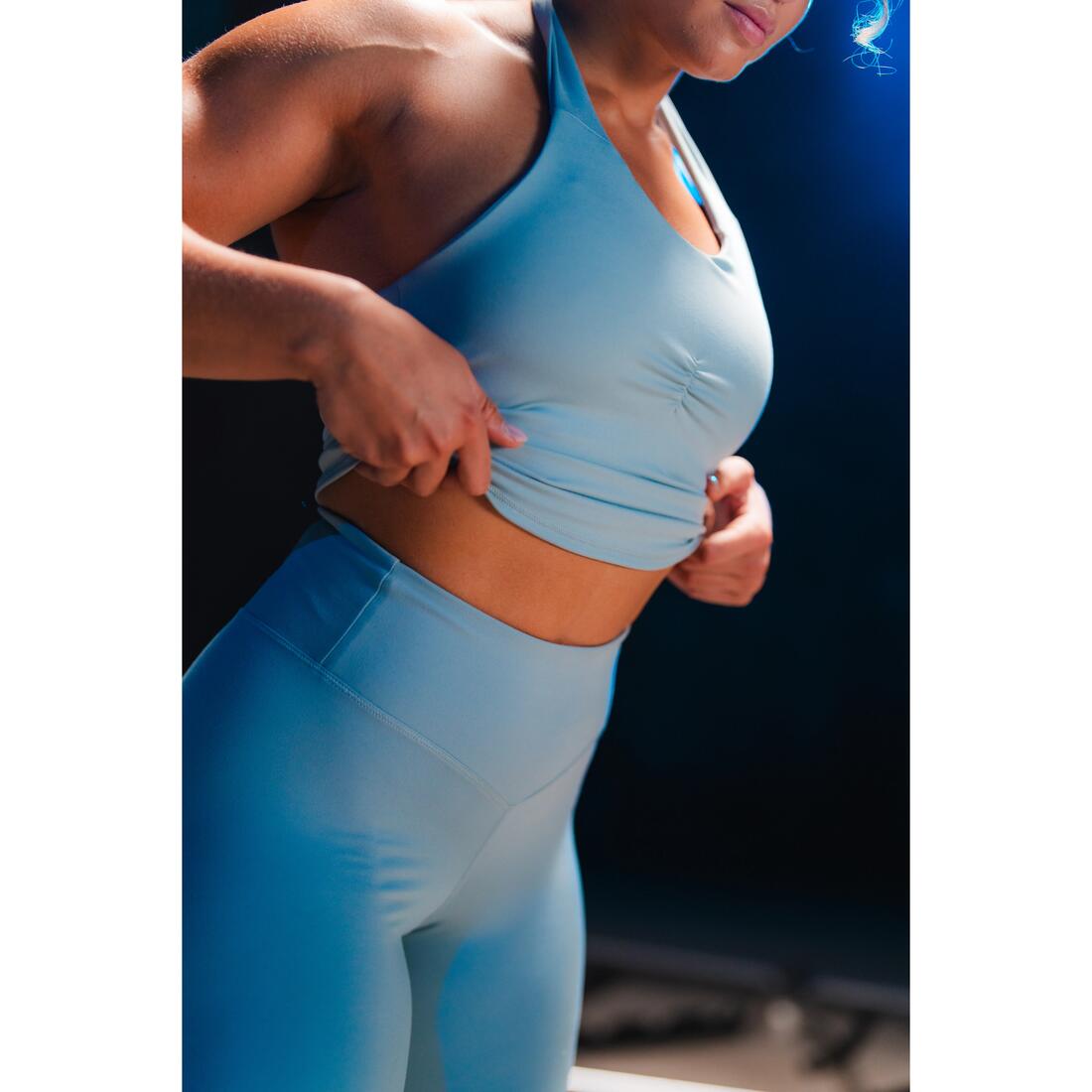 Legging de musculation froncé femme