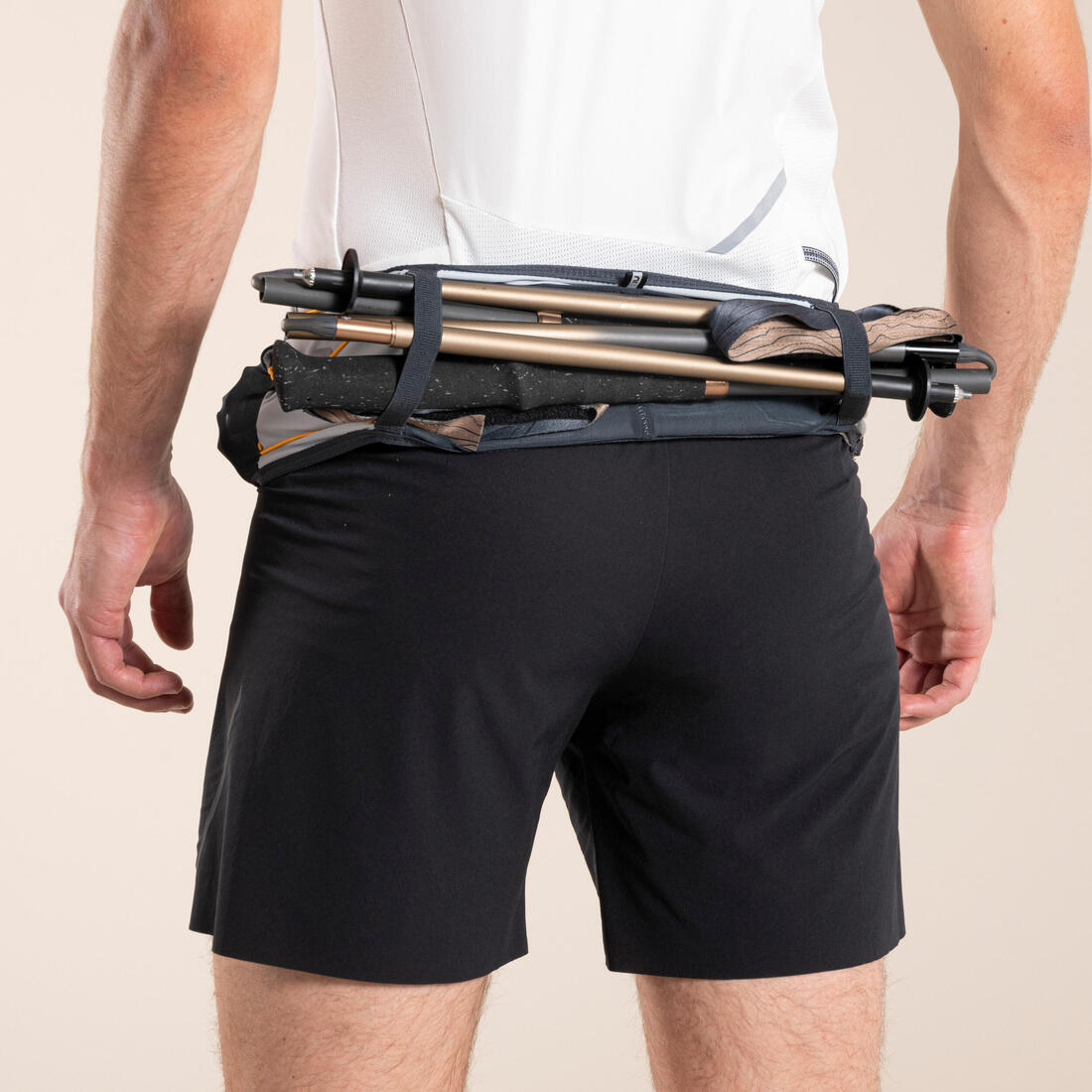 Ceinture hydratation trail running - porte bâtons