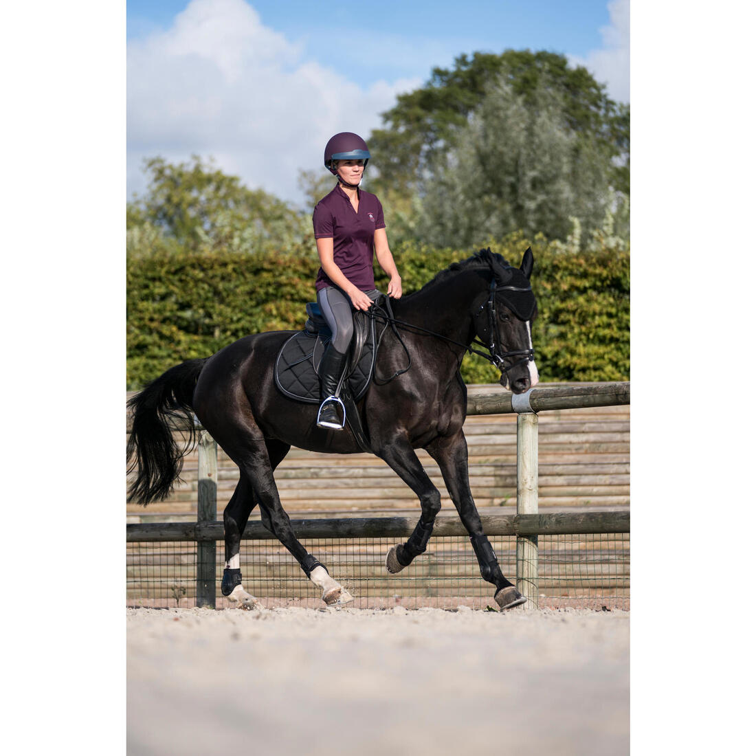 Boots équitation adulte CLASSIC cuir noir