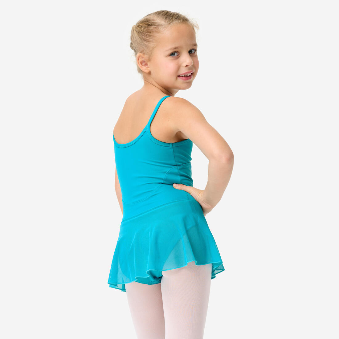 Tunique de danse classique fille corail.