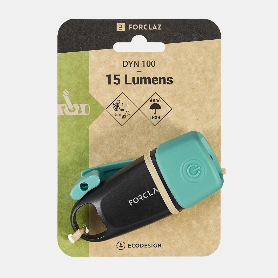 Lampe torche à dynamo, 15 lumens, DYNAMO 100