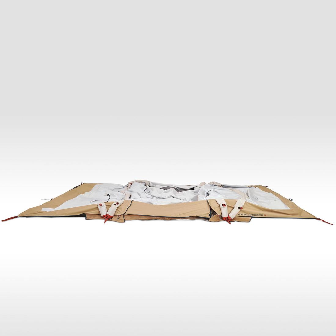 Tente de camping gonflable 4 places 2 chambres, Fresh & Black, Air Seconds 4.2