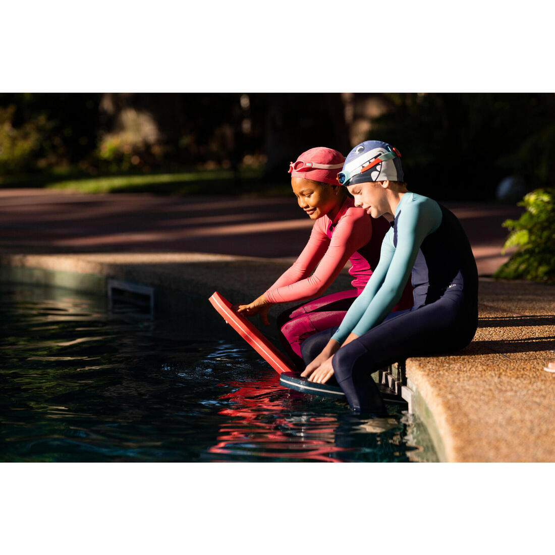 Bonnet de bain en maille - tissu uni - taille s