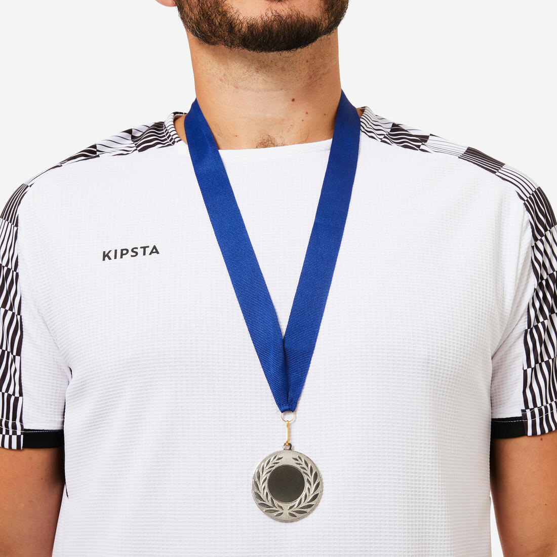 MEDAILLE ARGENT 50mm + RUBAN RECYCLE