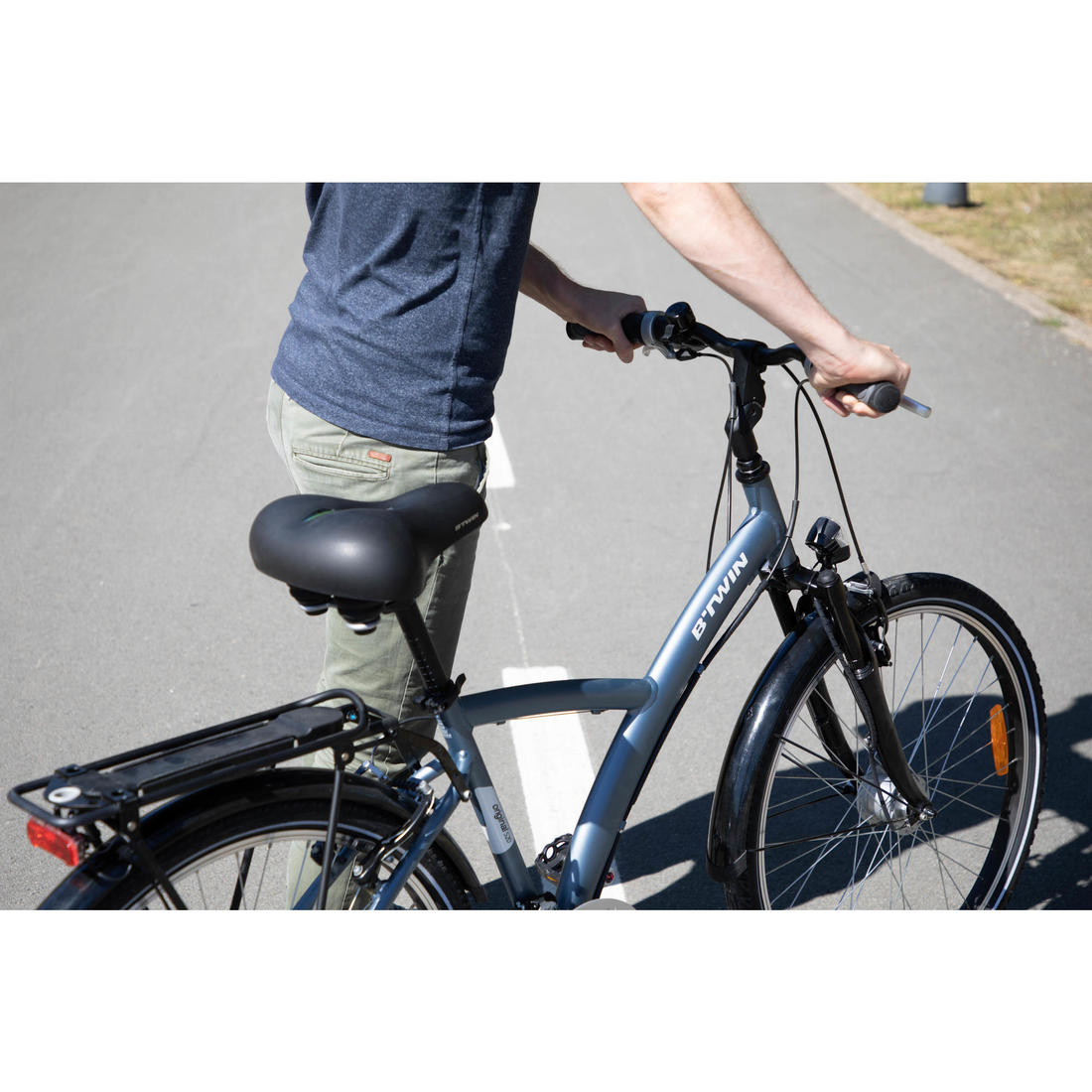 Selle velo ville 90° gel xl
