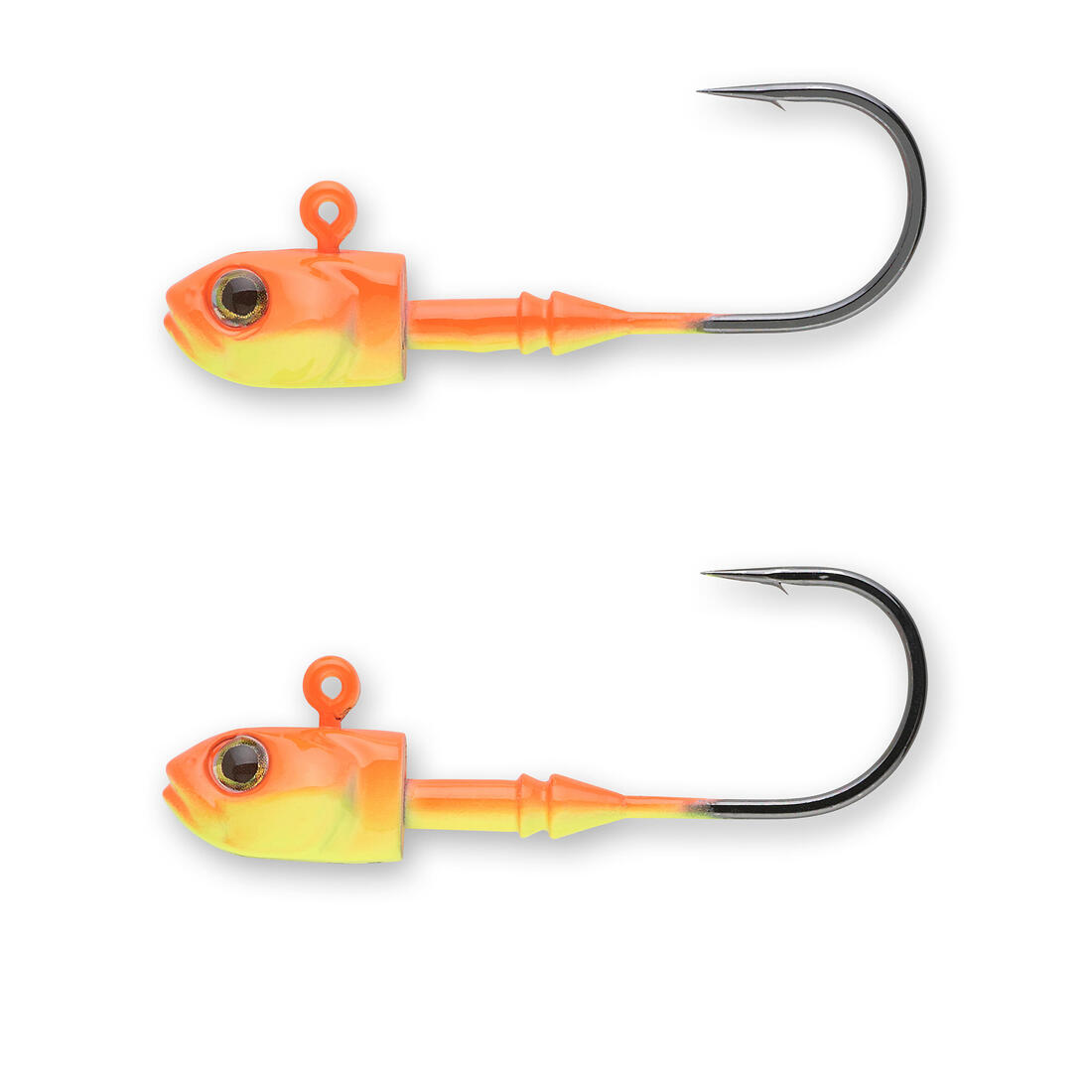 Têtes plombées pêches aux leurres souples en linéaire ou en verticale JH V Fluo