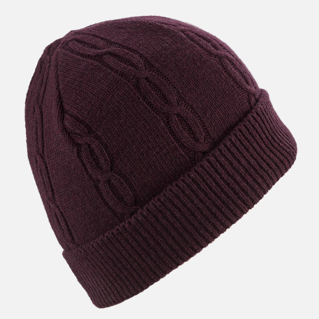 Bonnet en laine adulte, TORSADE 900 bordeaux