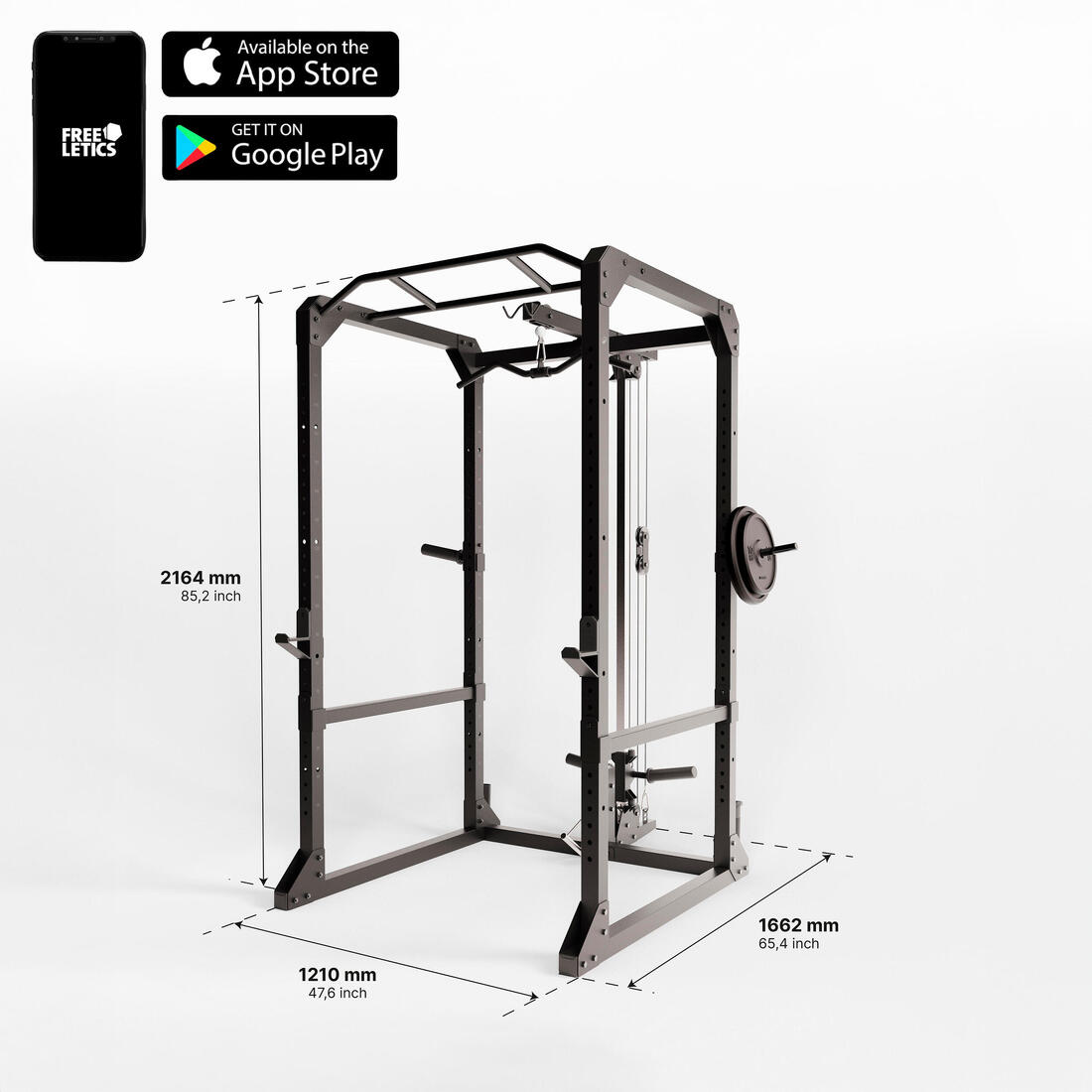 Cage de musculation polyvalente, Power rack 900