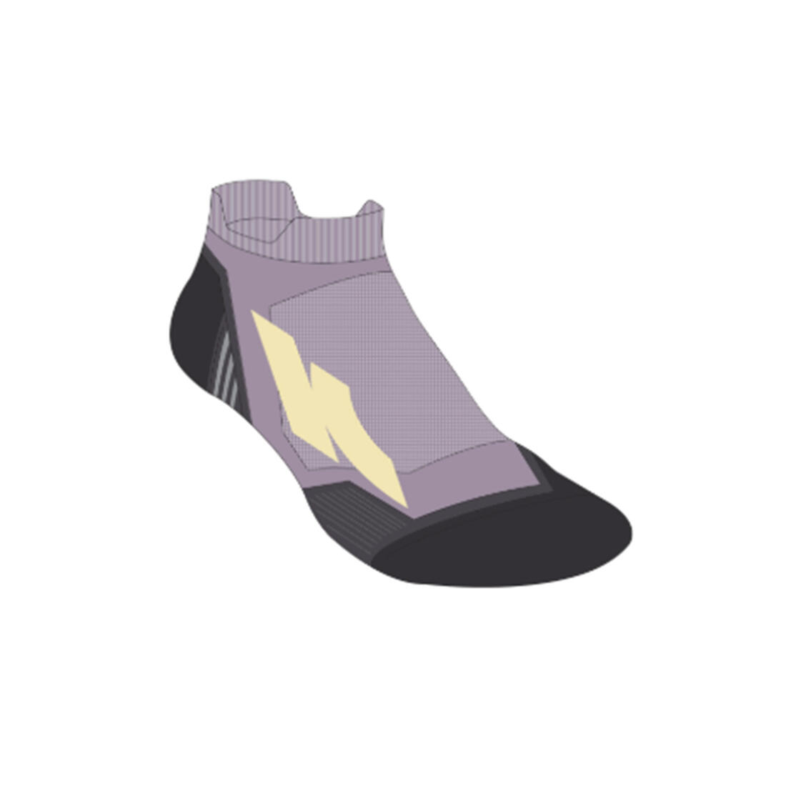 Chaussettes de running   KIPRUN run900 fines invisibles violettes