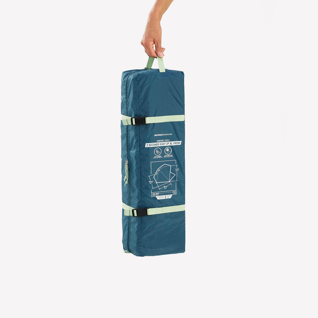 Abri de camping instantané - 2 places - 2 seconds easy 2p xl fresh