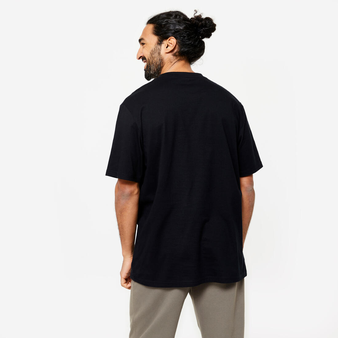 T-shirt fitness homme col rond manches courtes