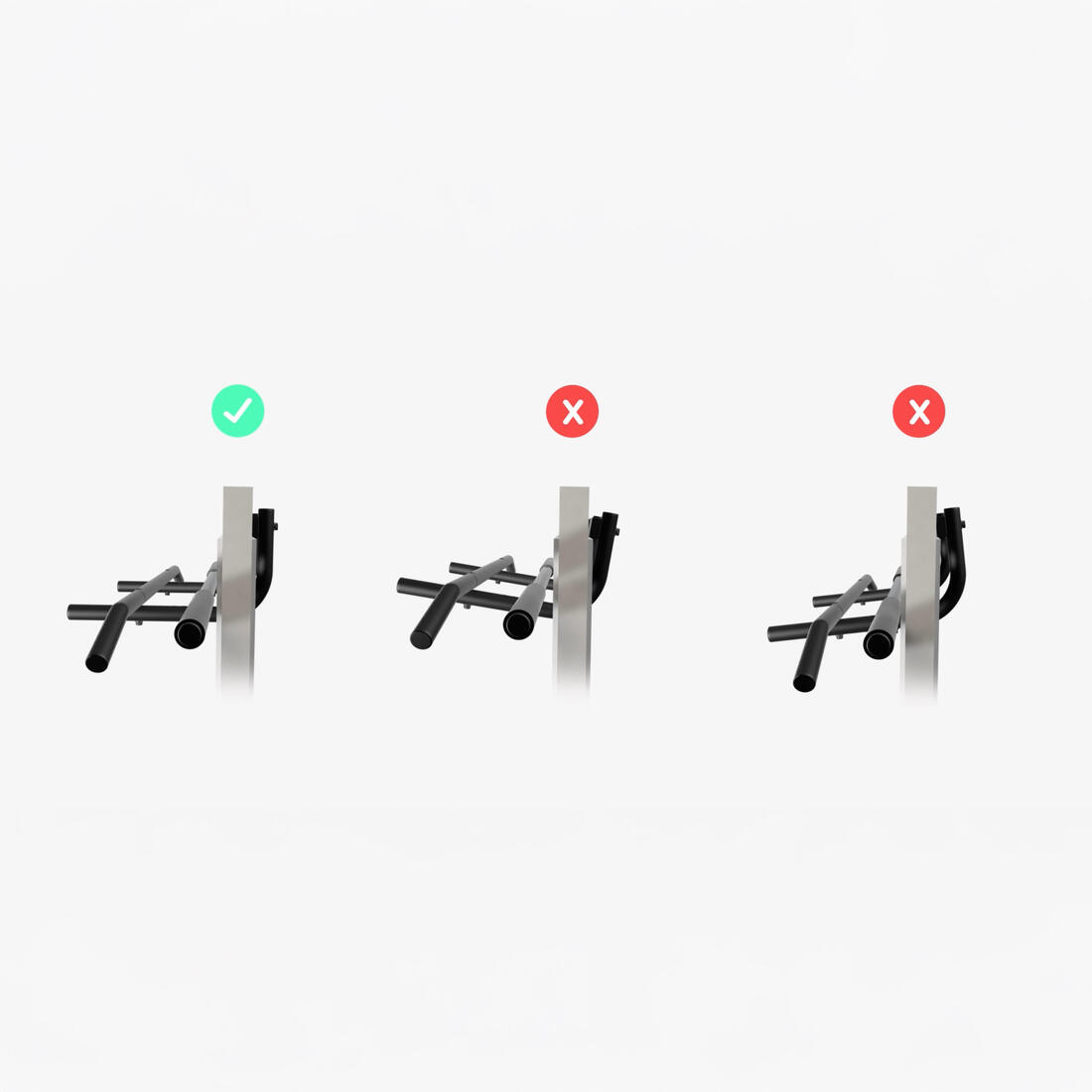 Barre de traction sur porte avec fixation 105cm