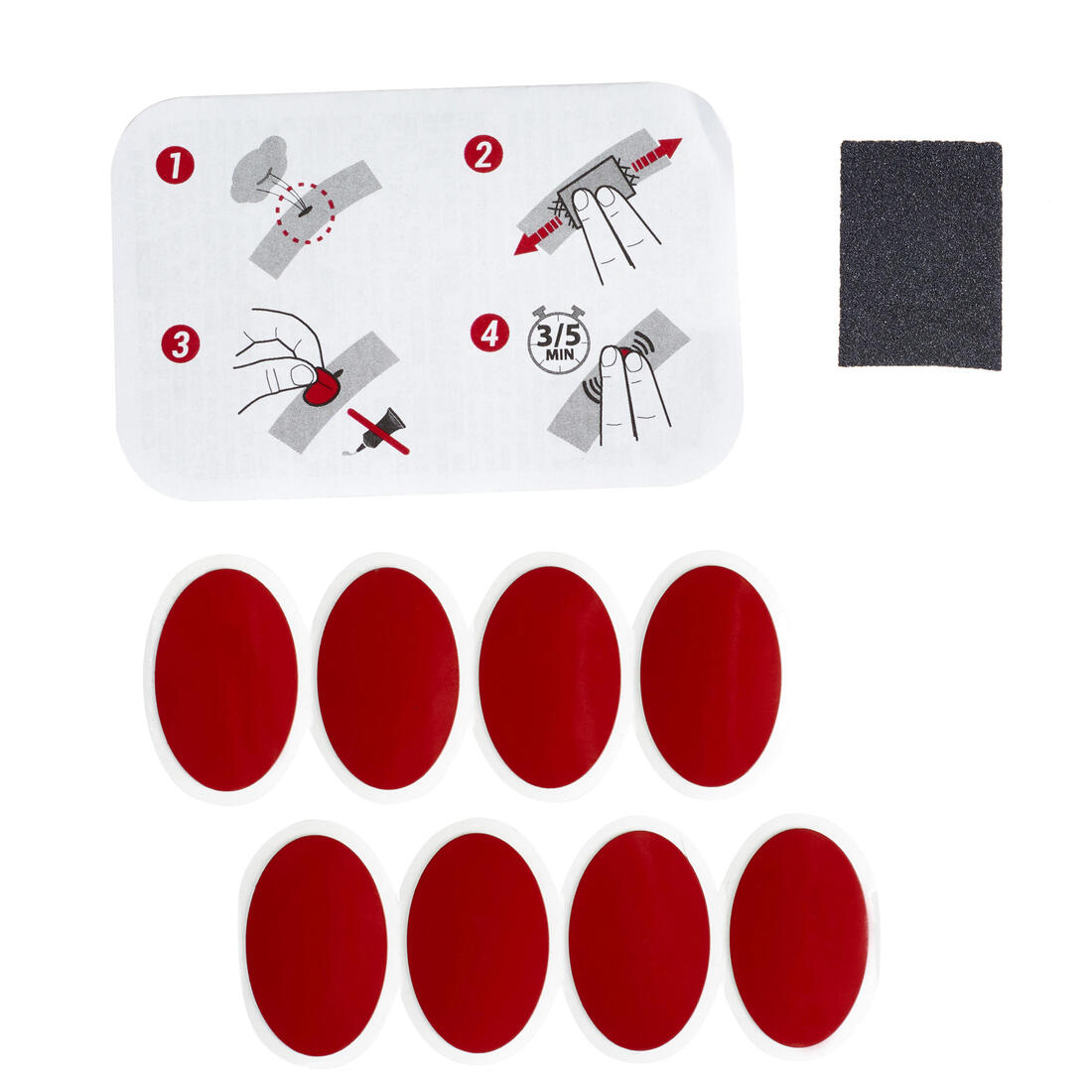 Kit patchs autocollants reparation chambre a air