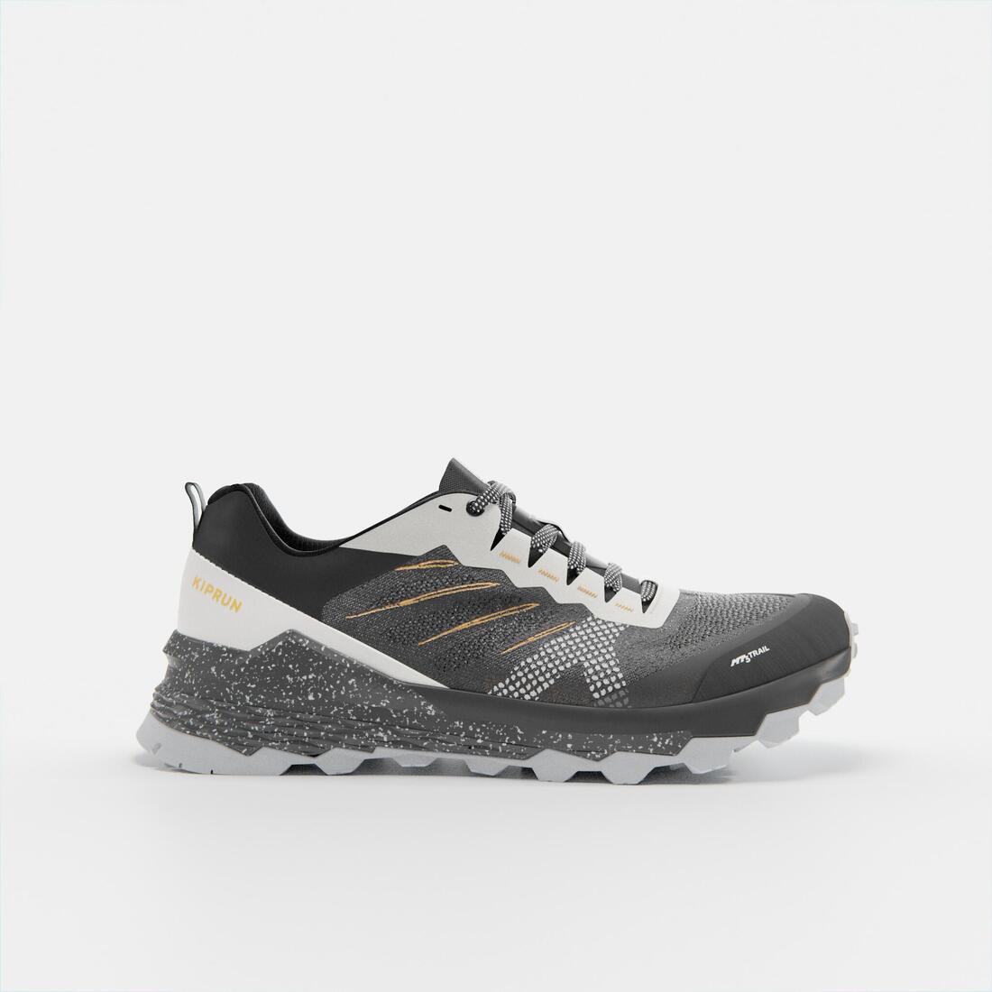 Chaussures de running trail homme, Kiprun mt3, noir blanc