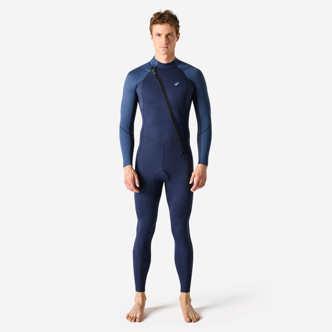 Combinaison de snorkeling et plongée 2,5mm homme, Intégrale Essentiel Bleu