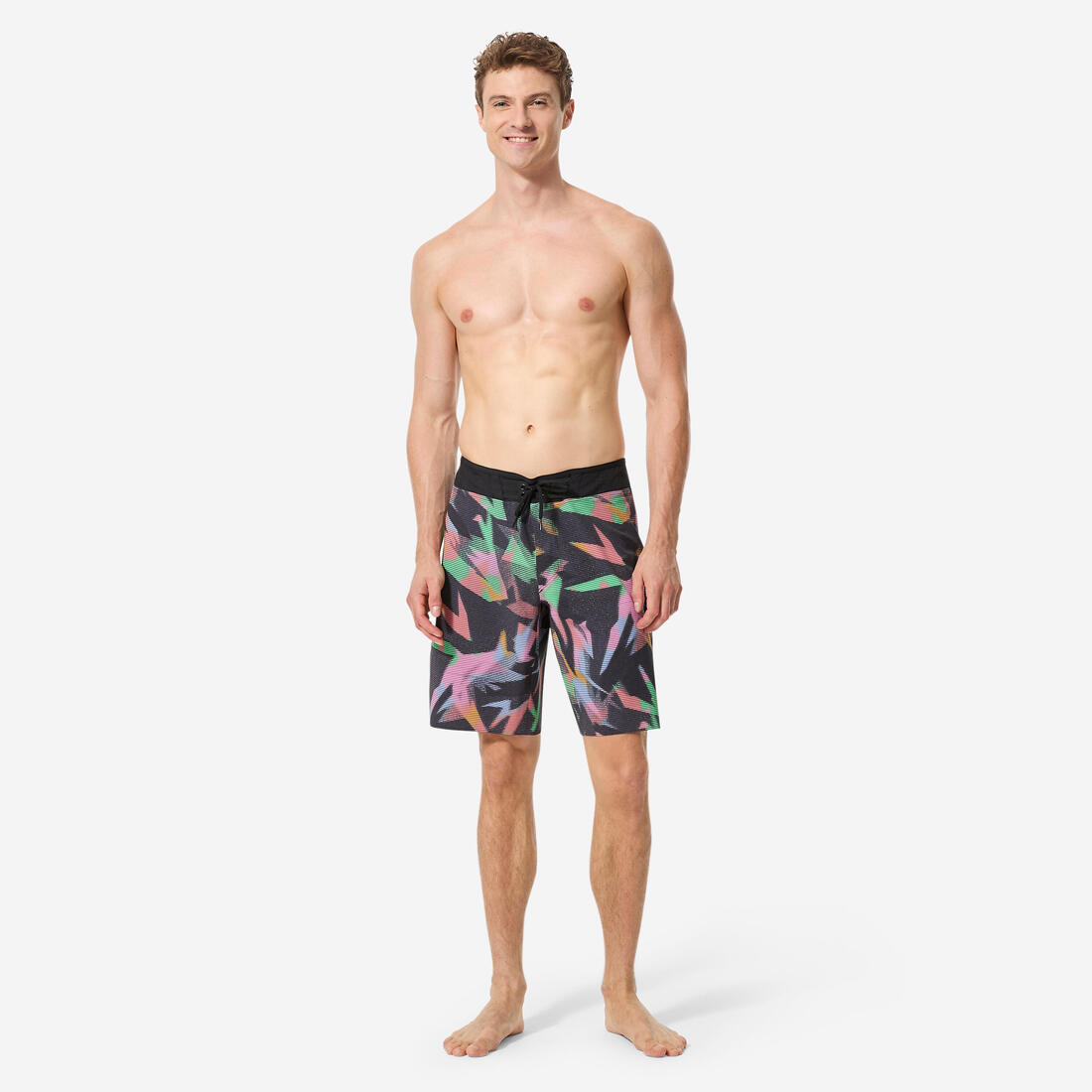 Boardshort surf short de bain long 20" homme, 900 Super dude bi-color