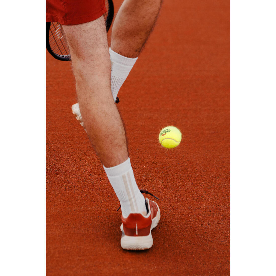 Balle de tennis polyvalente tube de 4, Kuikma all court pro