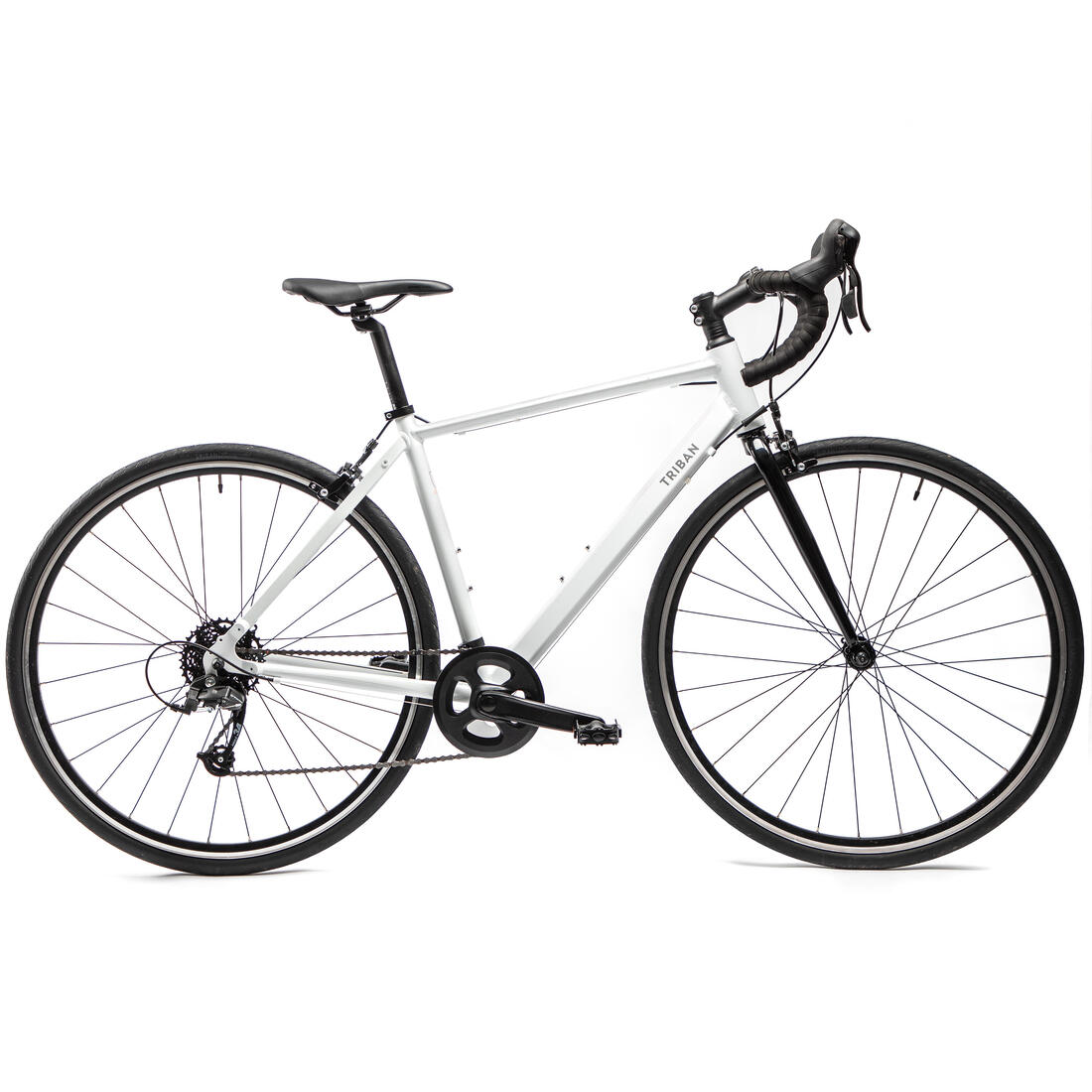 Vélo Route femme Triban Easy – blanc ultra