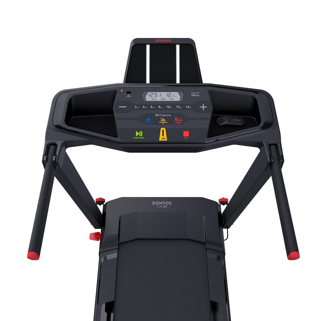 Tapis de course run100e, compact et connecté, 14 km/h, 45x120 cm