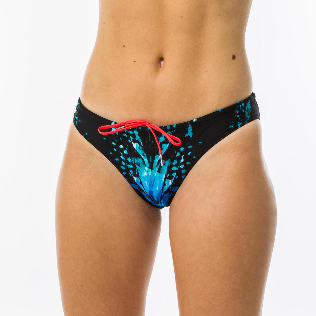 Bas de maillot de bain de natation femme Jana bleu et – aigue-marine