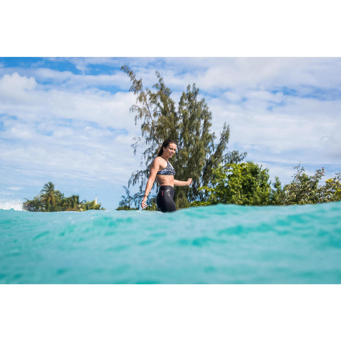 Haut de maillot de bain femme brassière de surf dos dégagé ANDREA KOGA MALDIVES