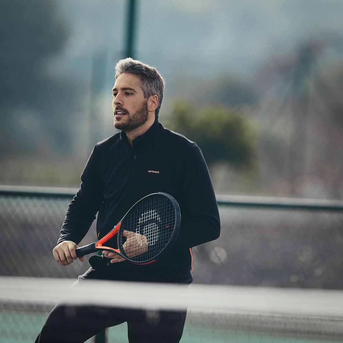 Veste de tennis Homme TJA 900 Noir