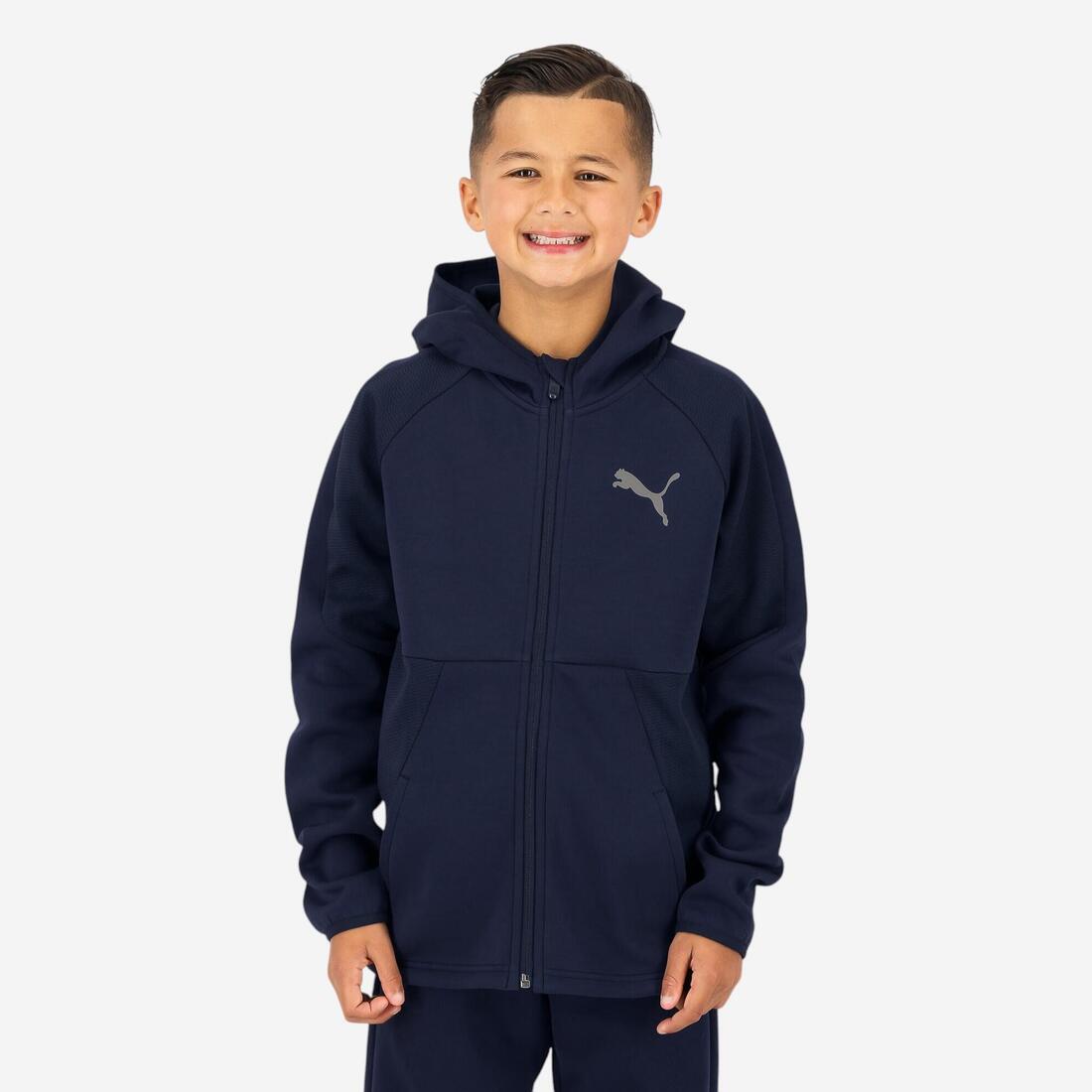 Veste à capuche Puma enfant - bleu
