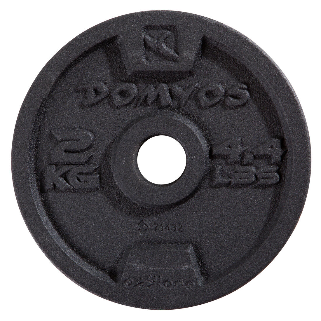 Kit haltères de musculation 10 kg avec disque de fonte en partie recyclée