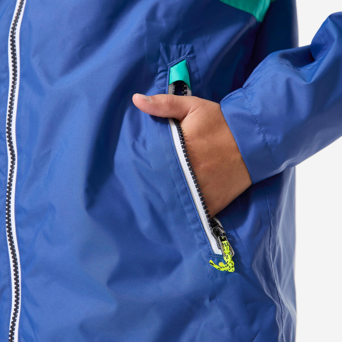 Veste imperméable et coupe vent de voile enfant, 100 navy