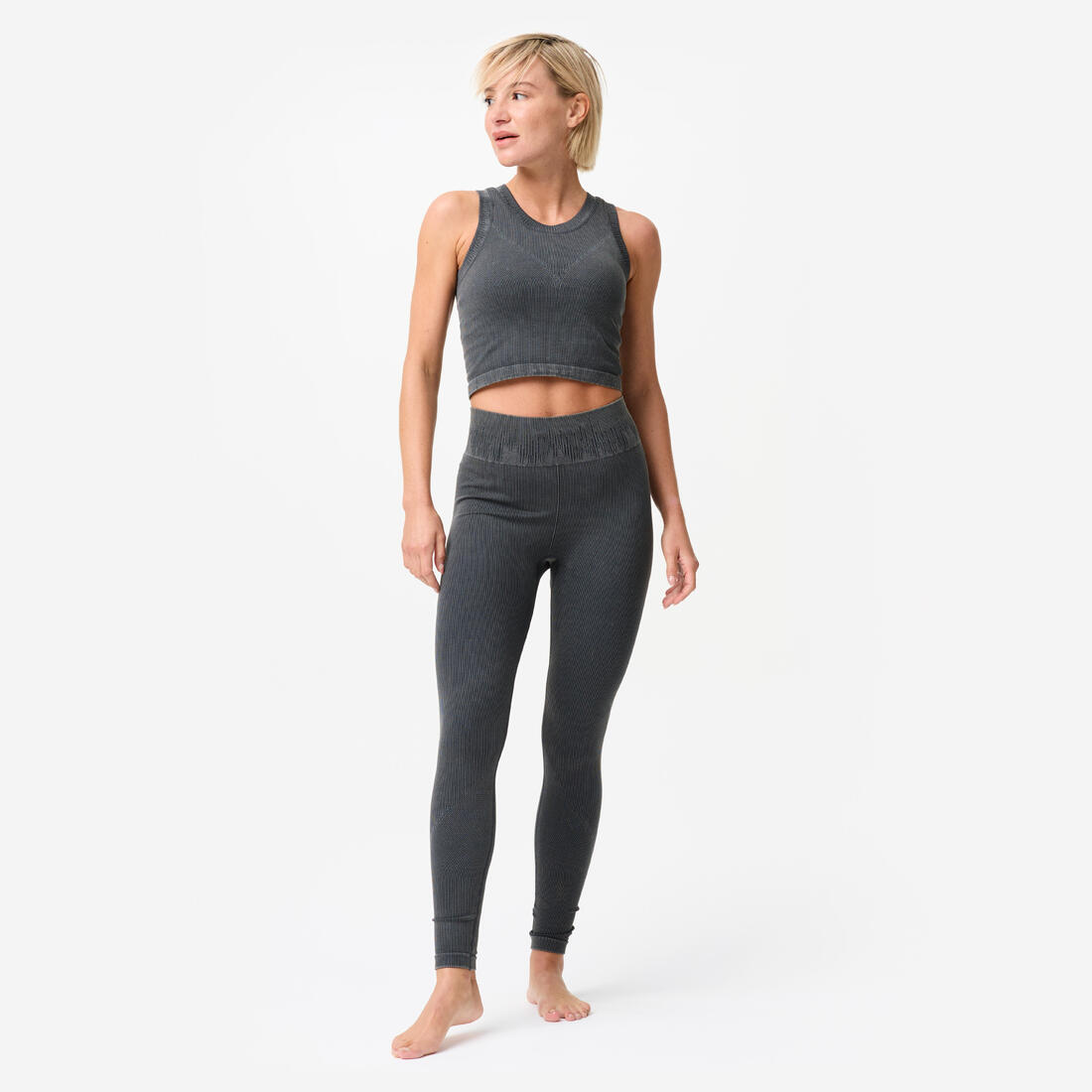 Legging de yoga et pilates sans couture et extensible femme