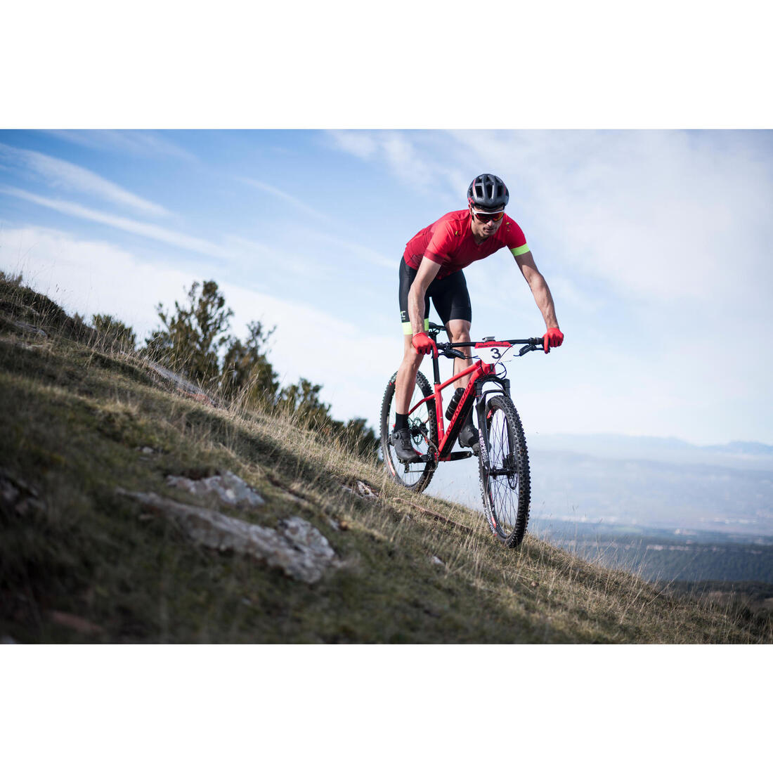 Lunettes VTT XC RACE Photochromique Fluo CAT 1>3