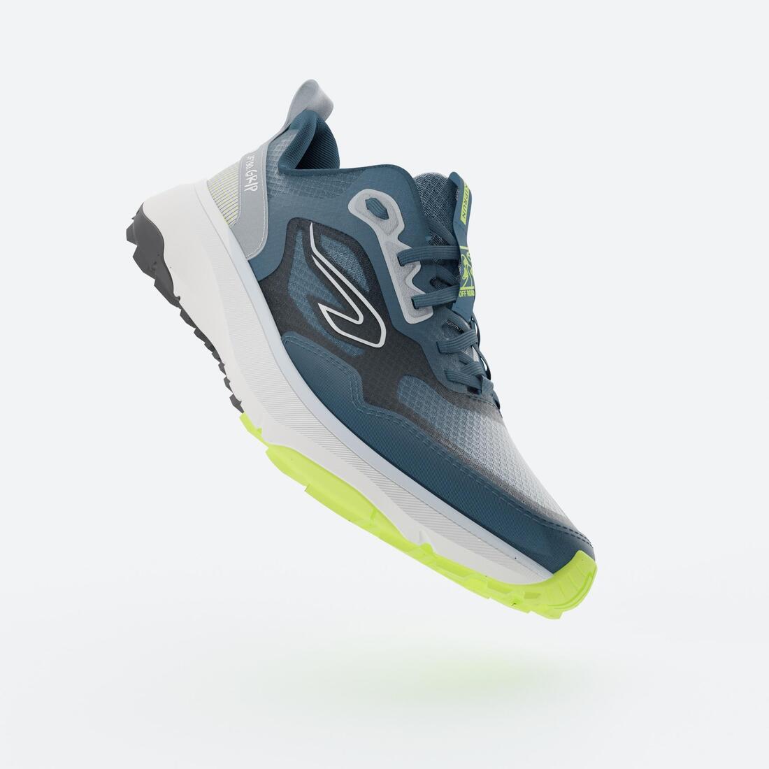 Chaussures running et trail jf 190 grip bleu mangue h