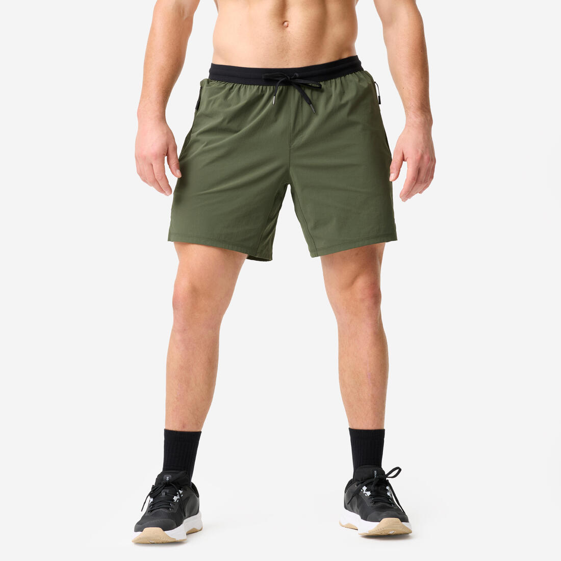 Short de sport mi-cuisse 18cm léger homme