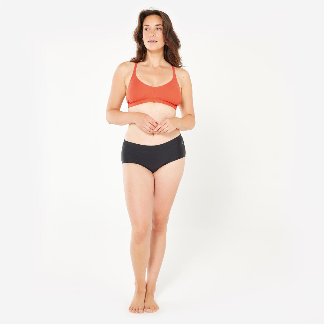 Bas de maillot de bain culotte shorty natation Femme - Lola noir