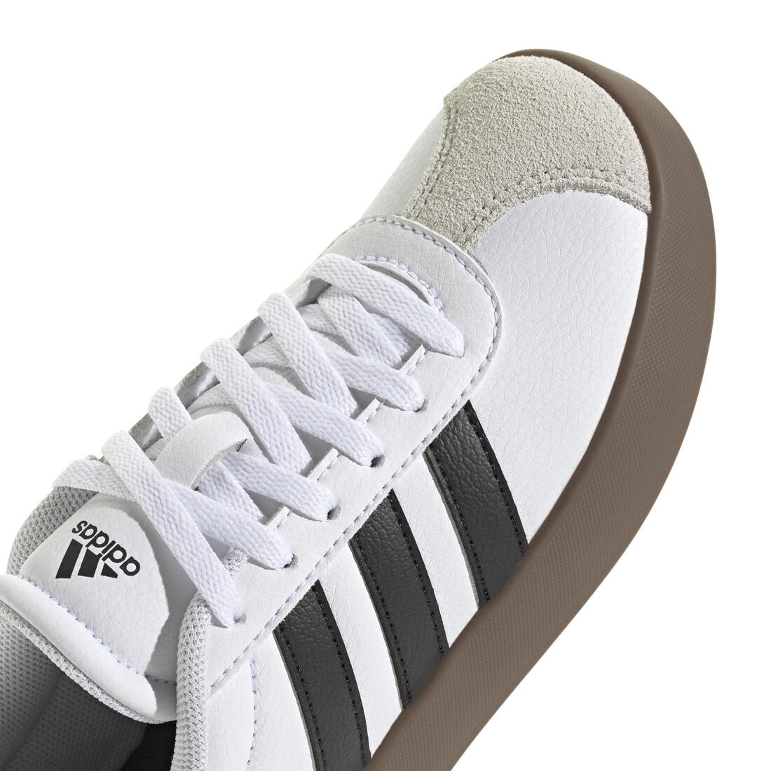 CHAUSSURES VL COURT ADIDAS ENFANT BLANC NOIR GRIS