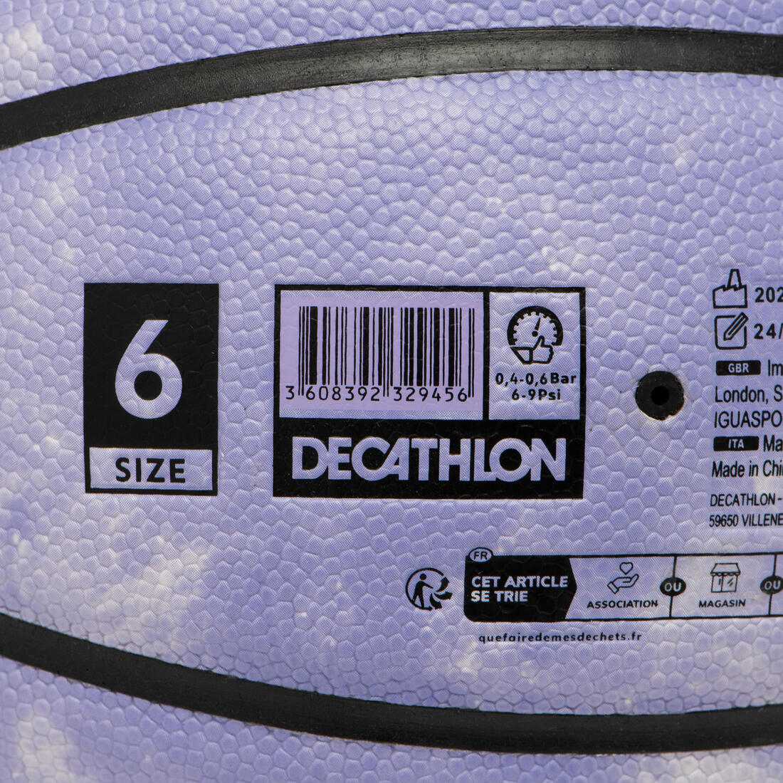 Ballon de basketball FIBA taille 6 - BT500 Touch