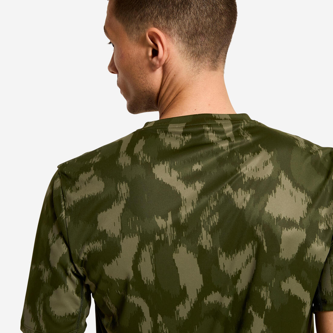 T-shirt de fitness manches courtes respirant col rond homme
