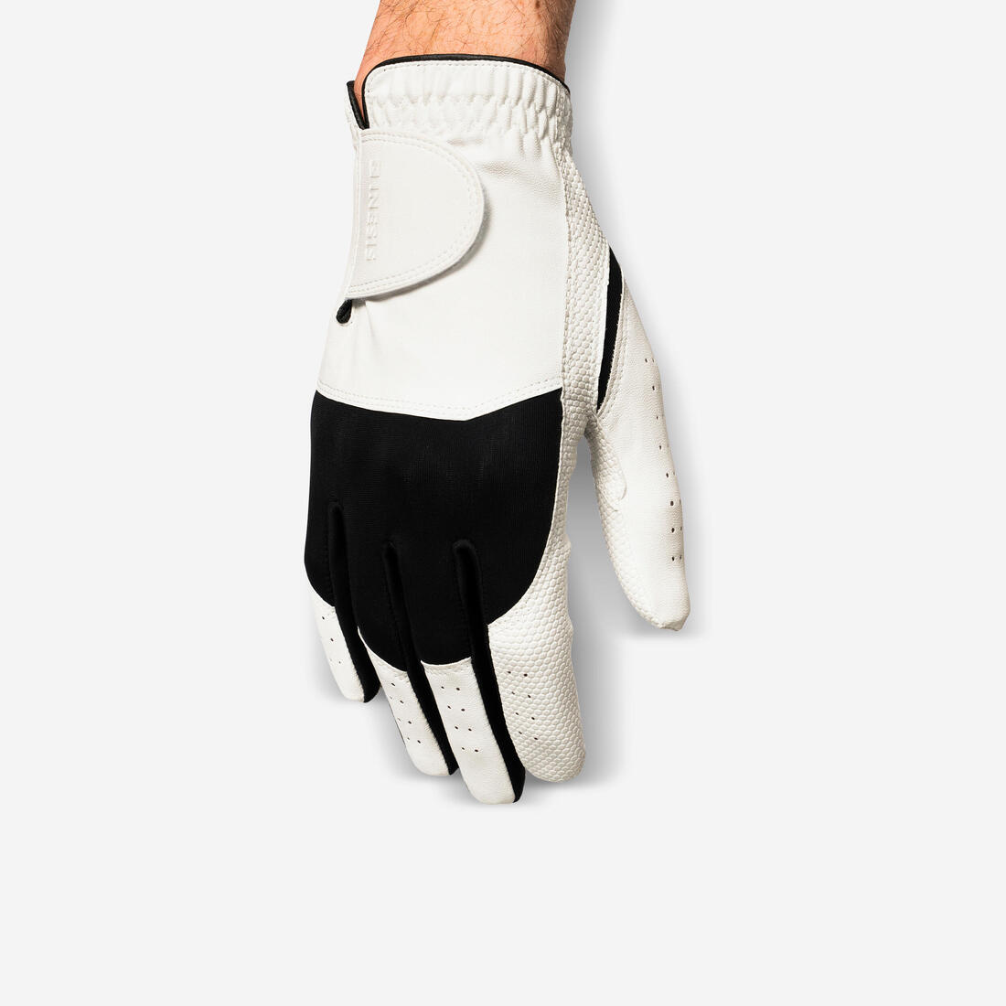 Gant golf homme main droite pour gaucher, Resistance blanc et noir