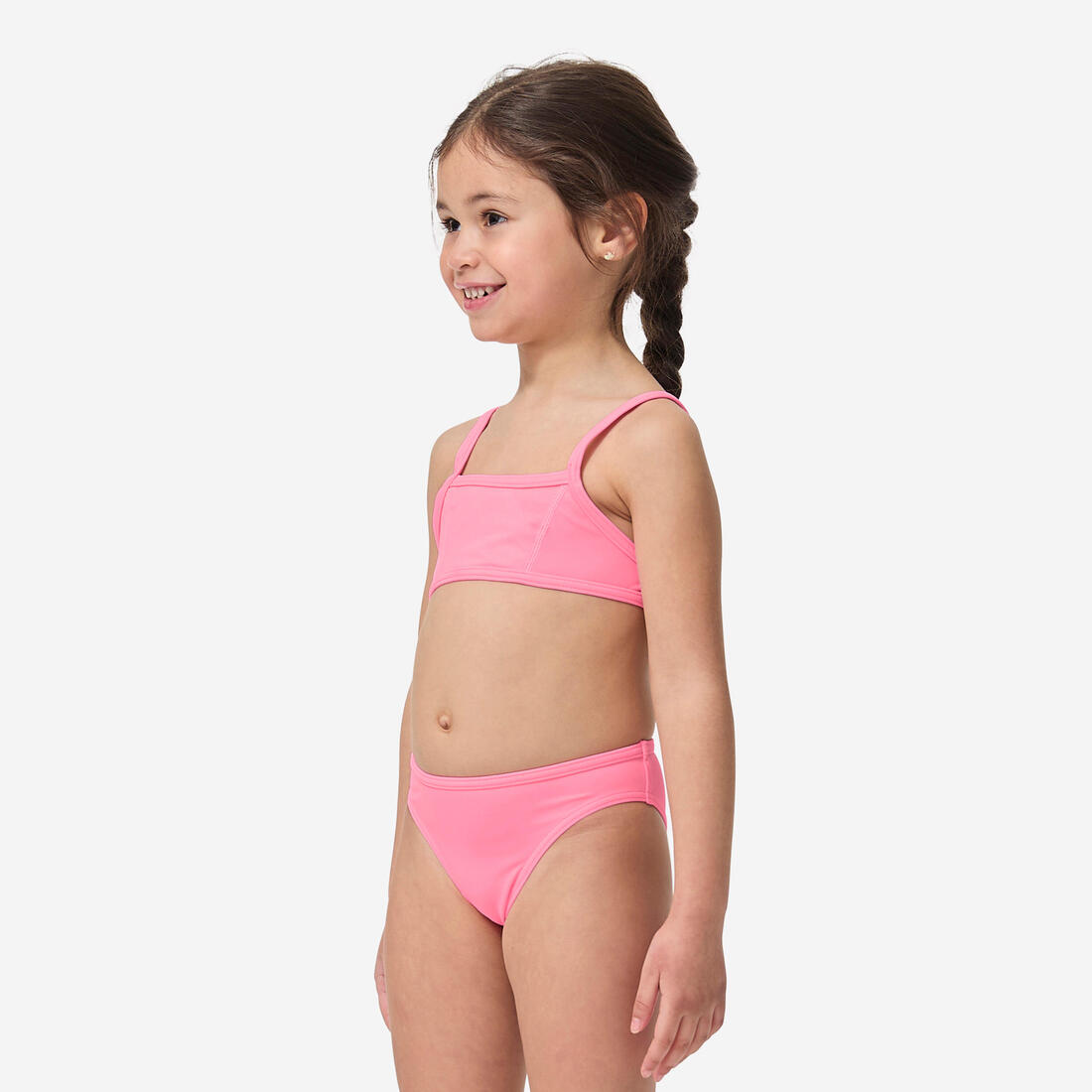maillot de bain 2 pièces SURF FILLE BRASSIERE TURQUOISE BALI 100