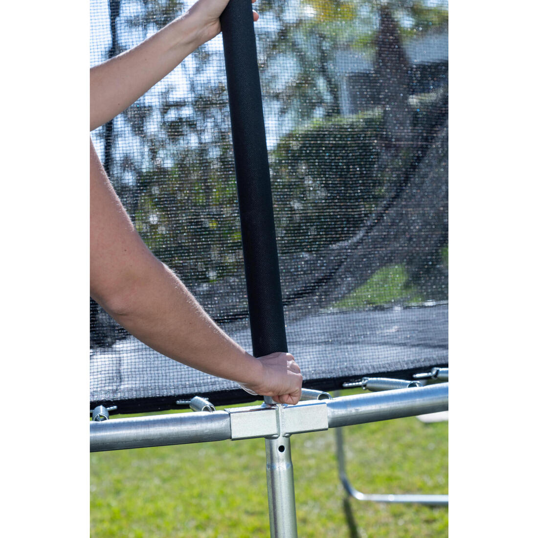 Trampoline rond avec filet de protection, Trampoline 240
