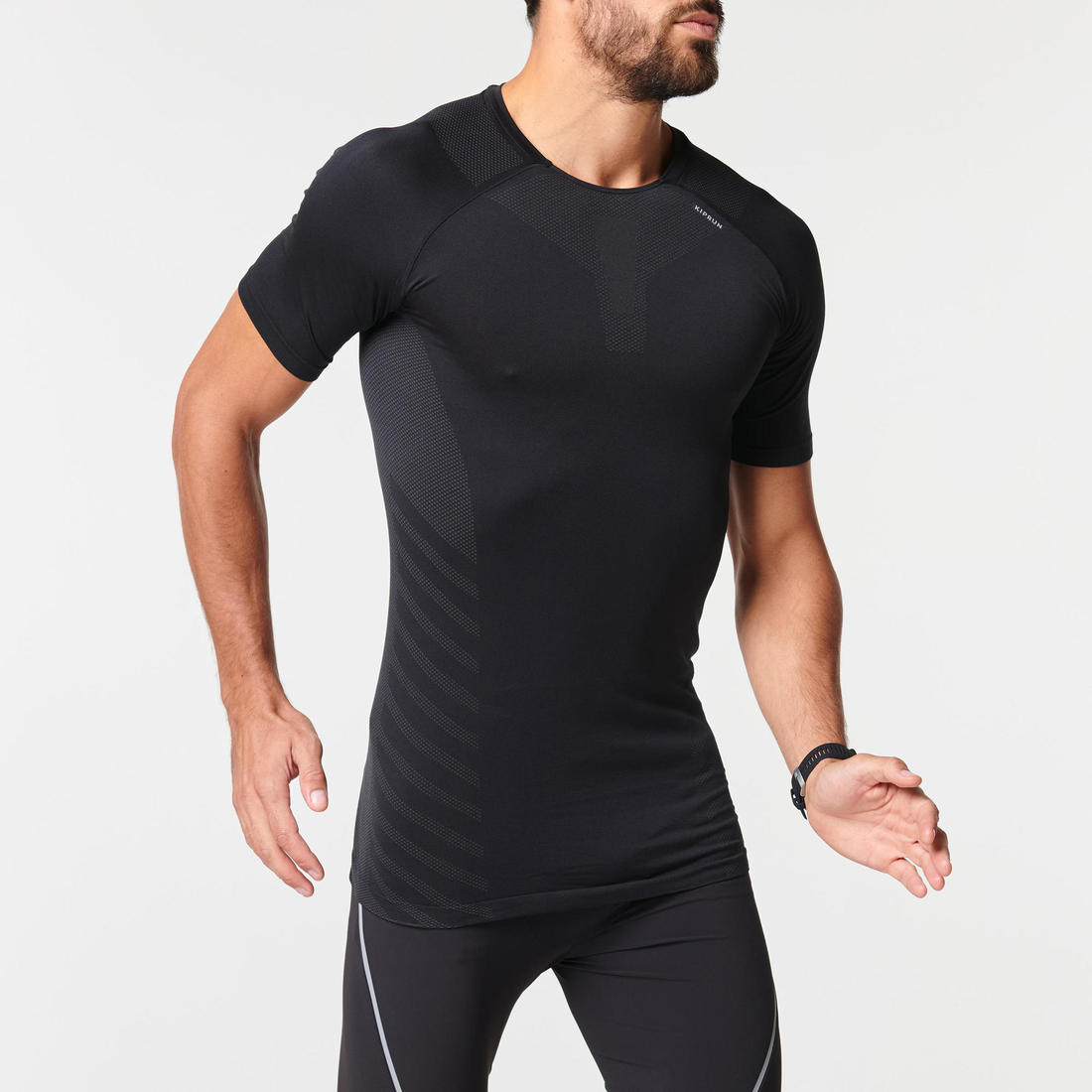 T-SHIRT RUNNING HOMME RESPIRANT KIPRUN SKINCARE ARDOISE