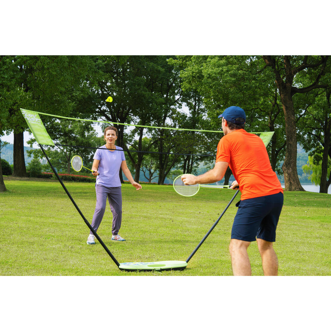 Filet de Badminton, Fun Set 3 Mètres - Bleu roi