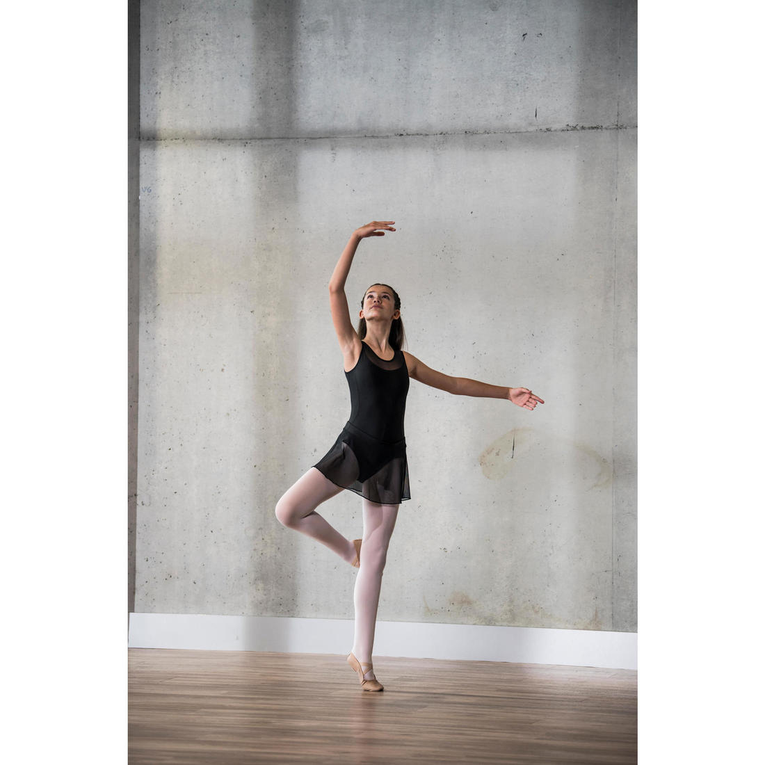 Jupette danse classique en voile fille
