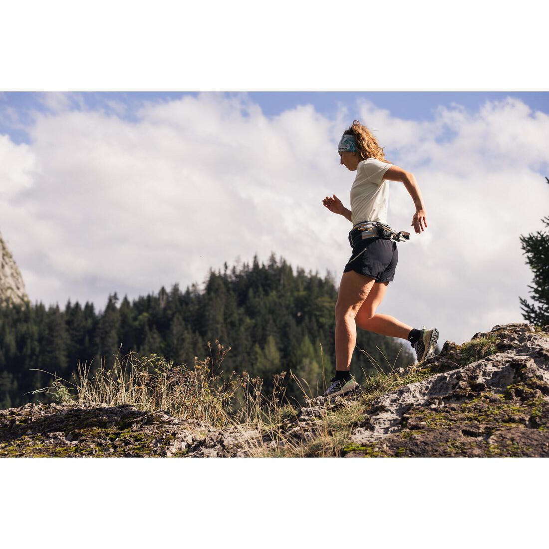 Ceinture hydratation trail running - porte bâtons
