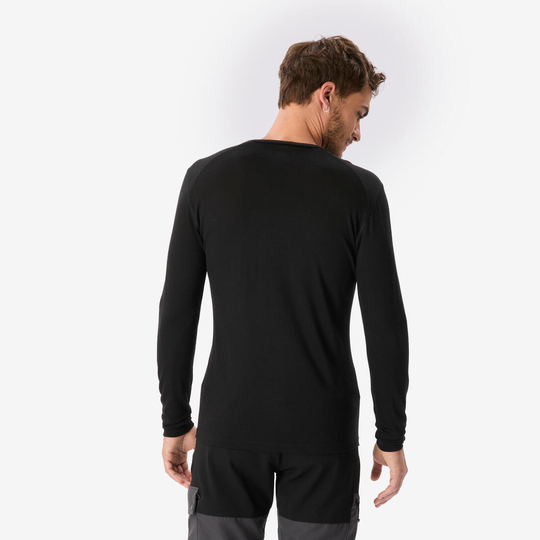 T-shirt 100% laine mérinos manche longue - mt500 - homme