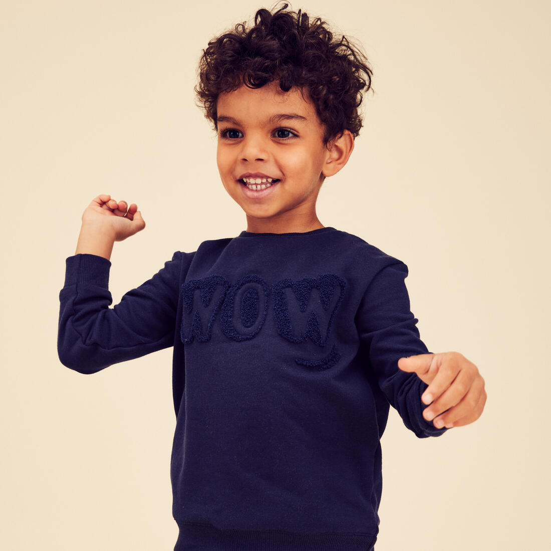 Sweat decat'oons imprimé beige baby gym enfant