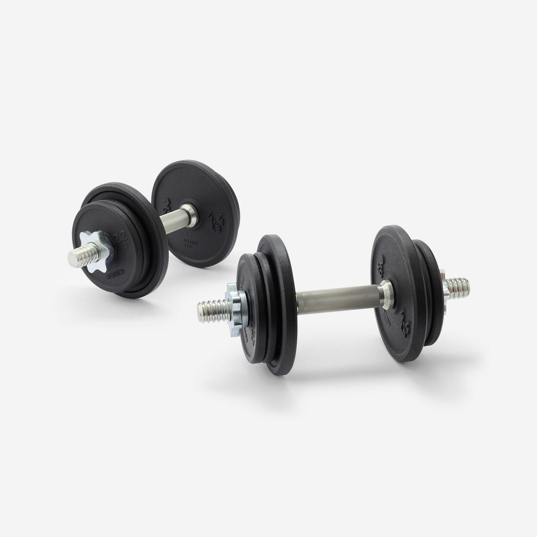 Kit haltères de musculation 20 kg avec disque de fonte en partie recyclée
