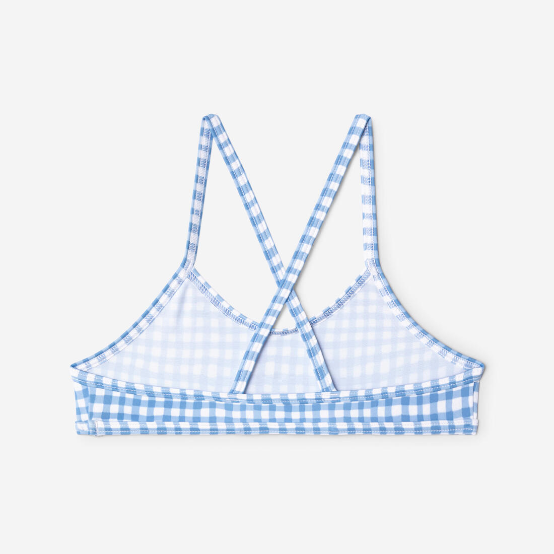 Maillot 2 pièces fleuri surf bretelles croisées fille